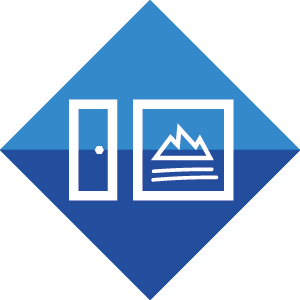 rhombus with a building front